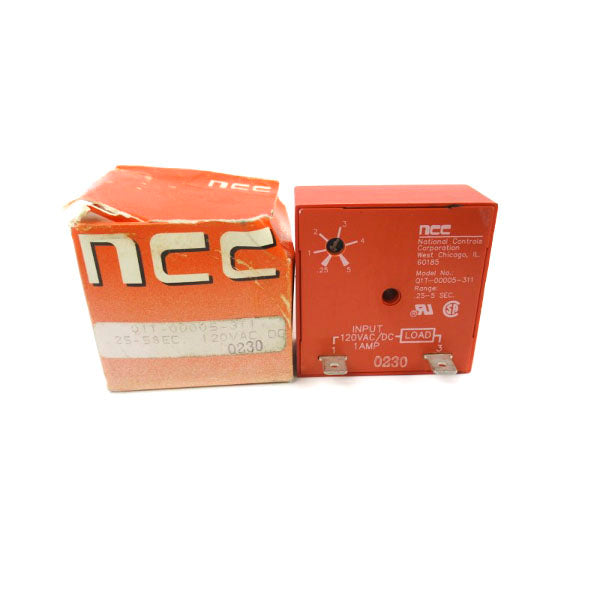 NCC Q1T-00005-311 120VAC/DC 1A .25-5SEC NSMP