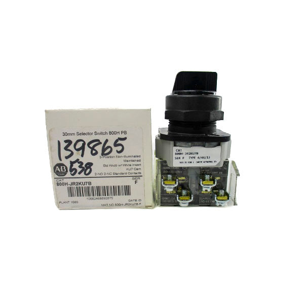 ALLEN BRADLEY 800H-JR2KU7B SER. F (WH) NSMP