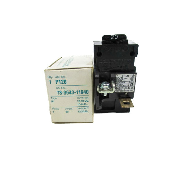 SIEMENS P120 120/240VAC 20A NSMP