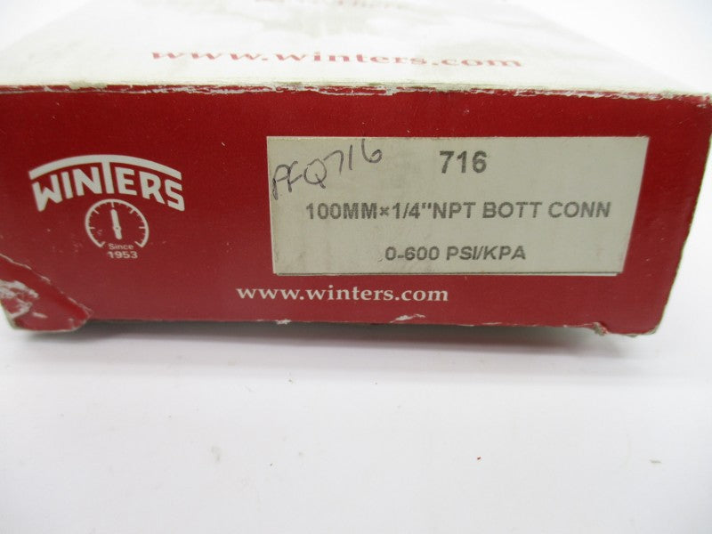 WINTERS 716 0-600PSI NSMP