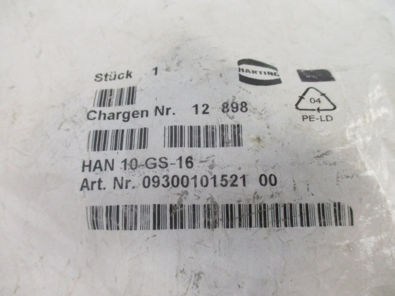 HARTING HAN10-GS-16 0930010152100 NSMP