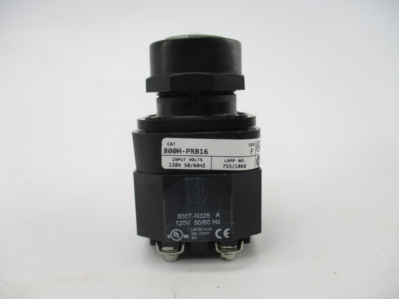 ALLEN BRADLEY 800H-PRB16 SER. F 120V (WH) NSMP