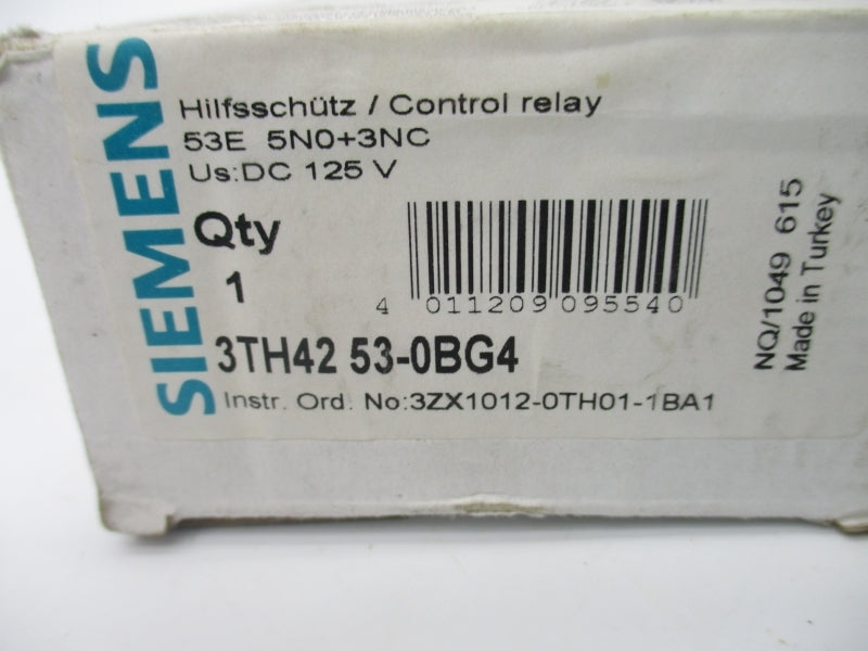 SIEMENS 3TH4253-0BG4 125VDC 16A NSMP