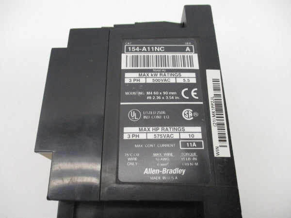 ALLEN BRADLEY 154-A11NC SER. A 500VAC 11A NSNP