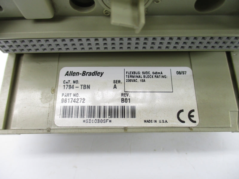 ALLEN BRADLEY 1794-TBN SER. A 230VAC 10A REV. B01 (AS PICTURED) NSNP