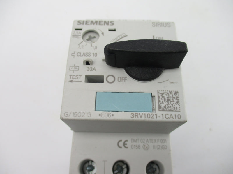 SIEMENS 3RV1021-1CA10 1.8-2.5A (AS PICTURED) NSNP