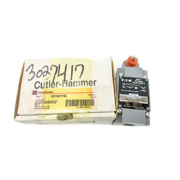 CUTLER HAMER 10316H1192 SER. C 600VAC NSMP