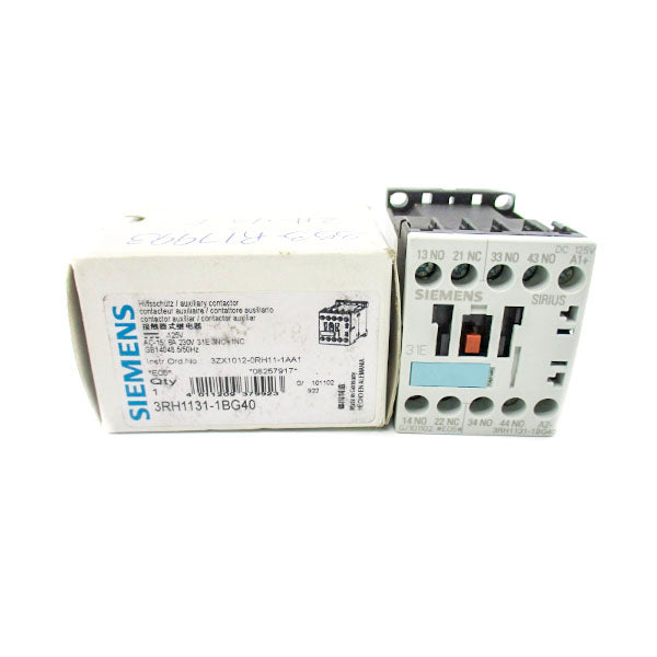 SIEMENS 3RH1131-1BG40 125VDC 10A NSMP