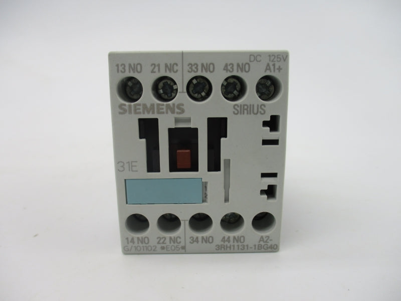 SIEMENS 3RH1131-1BG40 125VDC 10A NSMP