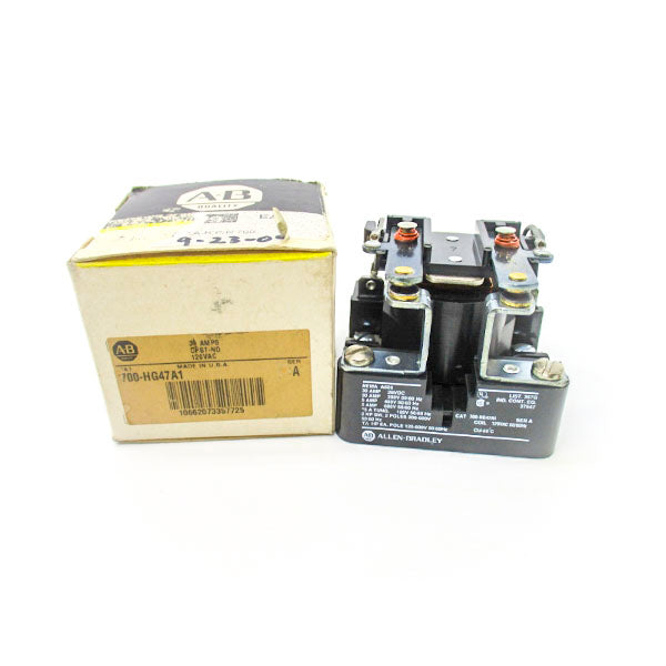 ALLEN BRADLEY 700-HG47A1 SER. A 120VAC 30A (BK/YL) NSMP