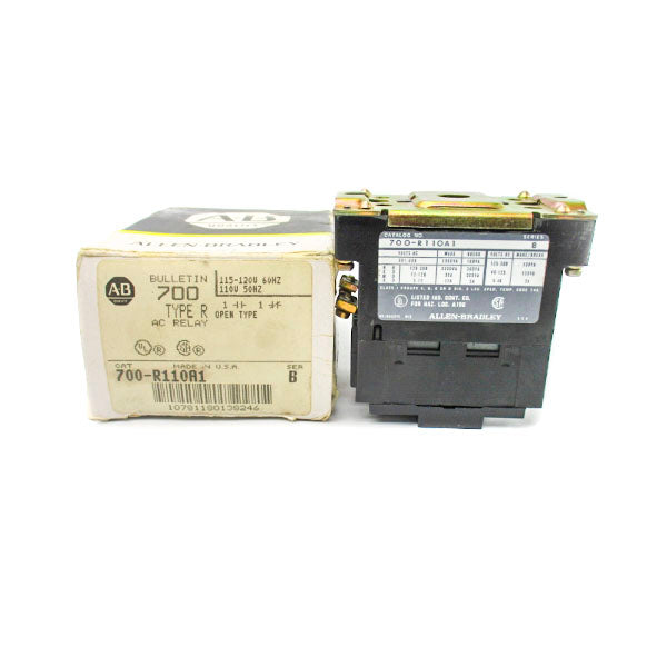 ALLEN BRADLEY 700-R110A1 SER. B 110-115/120V 20A (BK/YL) NSMP