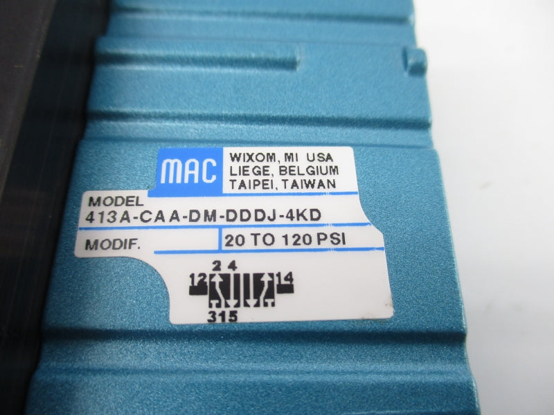 MAC 413A-CAA-DM-DDDJ-4KD 24VDC 20-120PSI NSNP
