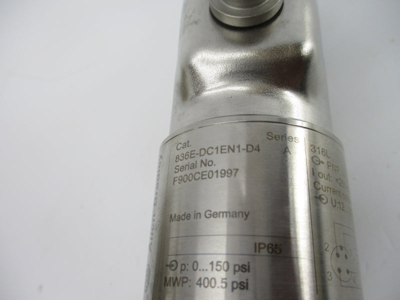 ALLEN BRADLEY 836E-DC1EN1-D4 SER. A 0-150PSI NSNP