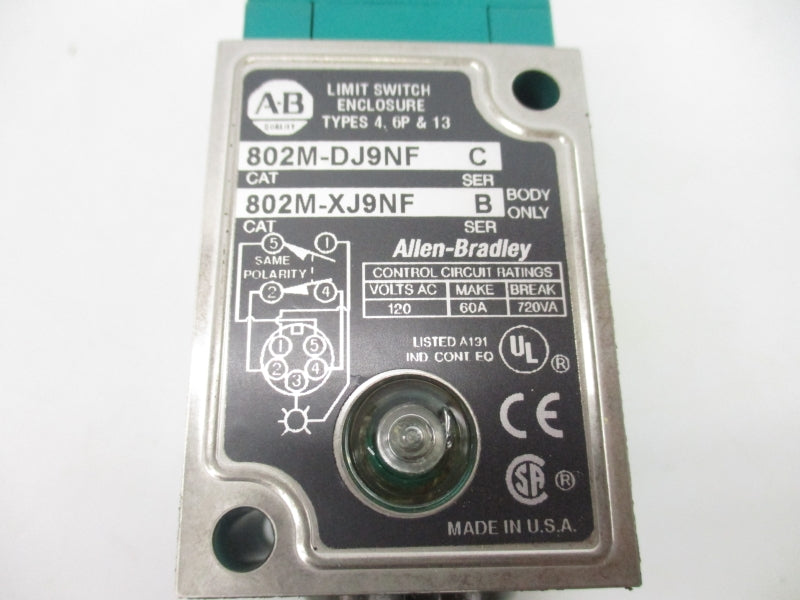 ALLEN BRADLEY 802M-DJ9NF SER. C 120V 60A NSNP