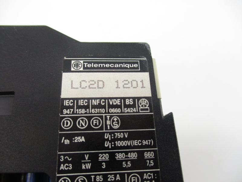 TELEMECANIQUE LC2D1201B6 24VDC 25A NSNP