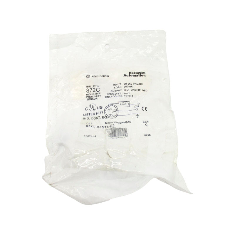 ALLEN BRADLEY 872C-K8N18-R3 SER. C 20-250VAC/DC NSMP