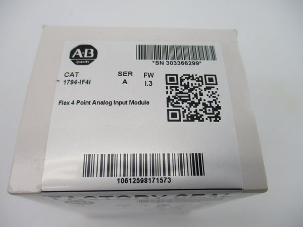 ALLEN BRADLEY 1794-IF4I SER. A F/W 1.3 DATE: 2022 NSFS