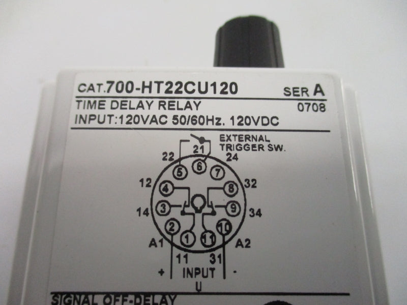 ALLEN BRADLEY 700-HT22CU120 SER. A 120VAC/DC 10A 0.1-10M NSNP