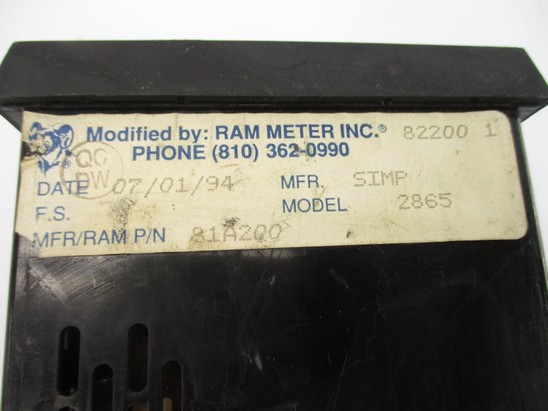 RAM METER 2865 81A200 UNMP