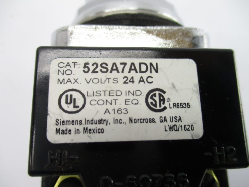 SIEMENS 52SA7ADN 24VAC NSNP