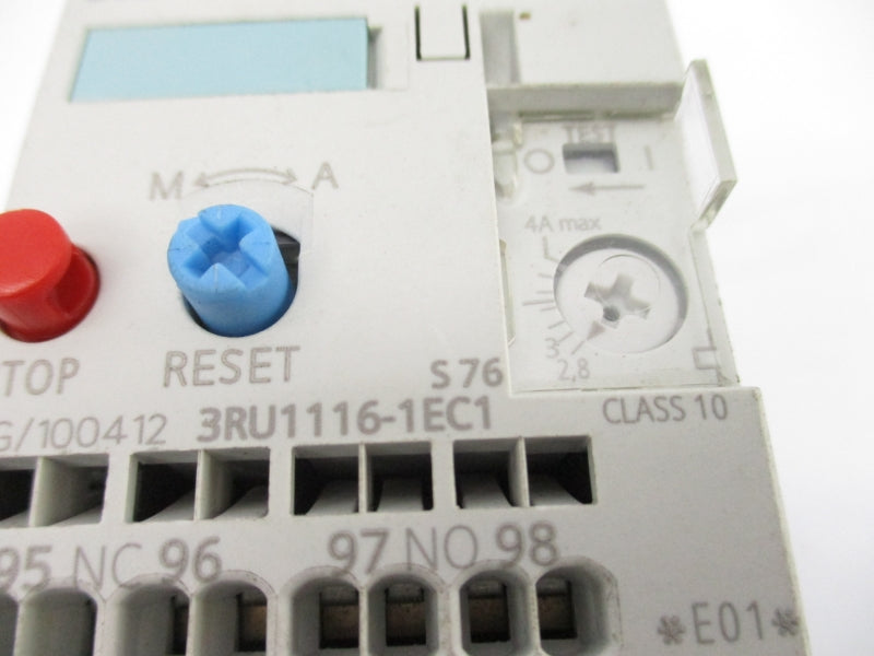 SIEMENS 3RU1116-1EC1 600VAC 2.8-4A NSNP