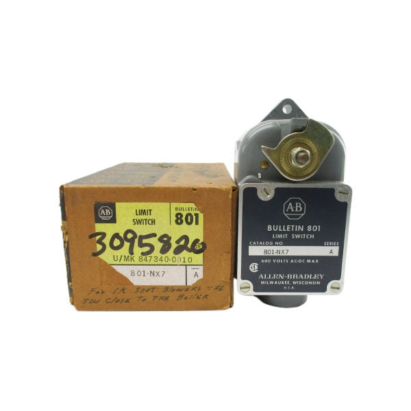 ALLEN BRADLEY 801-NX7 SER. A 600VAC/DC (BR/YL) NSMP