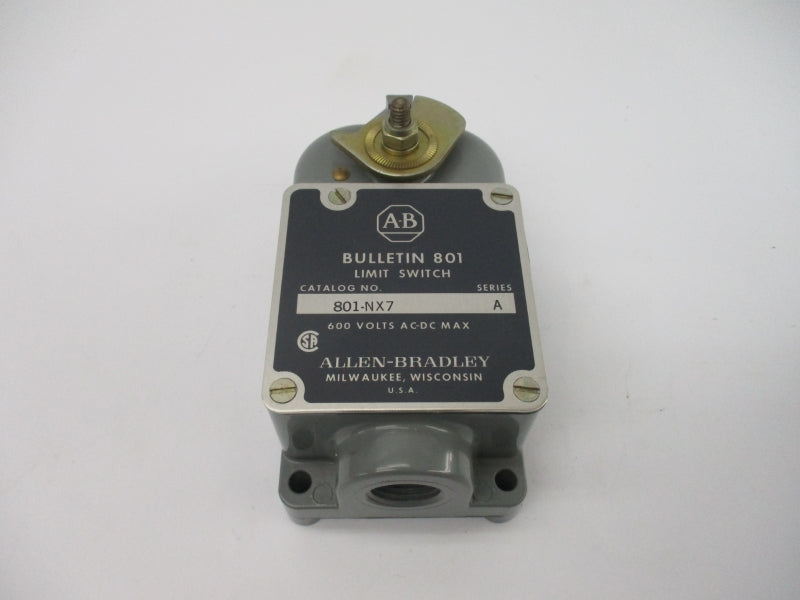 ALLEN BRADLEY 801-NX7 SER. A 600VAC/DC (BR/YL) NSMP