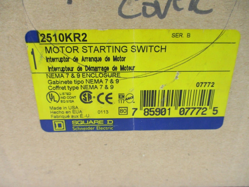 SQUARE D 2510KR2 SER. B (AS PICTURED) NSMP