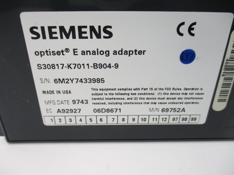SIEMENS S30817-K7011-B904-9 NSNP