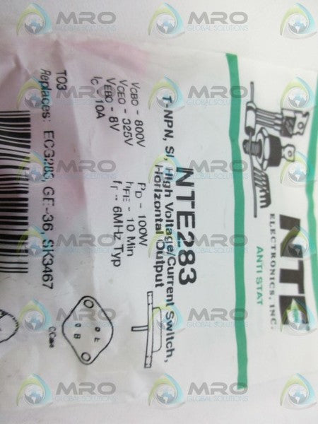 NTE NTE283 POWER TRANSISTOR  NSMP