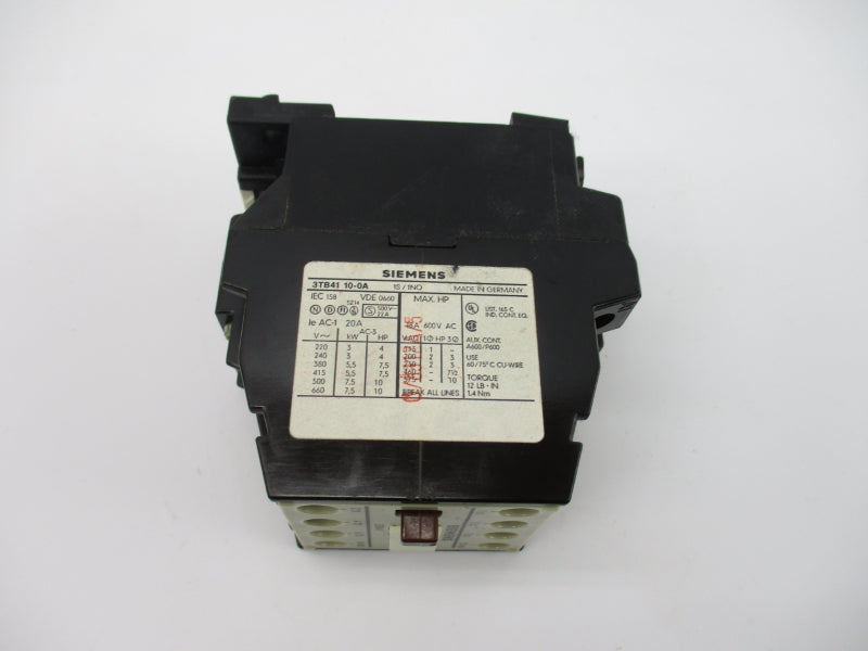 SIEMENS 3TB4110-0A 24V 20A (AS PICTURED) NSNP