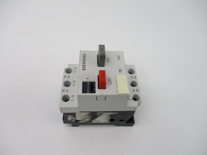 SIEMENS 3VE1010-2C 600VAC 0.16-0.25A NSNP