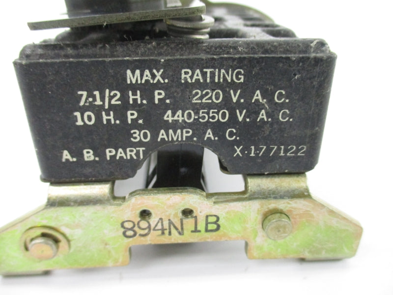 ALLEN BRADLEY X-177122 220/440-550VAC 30A NSNP