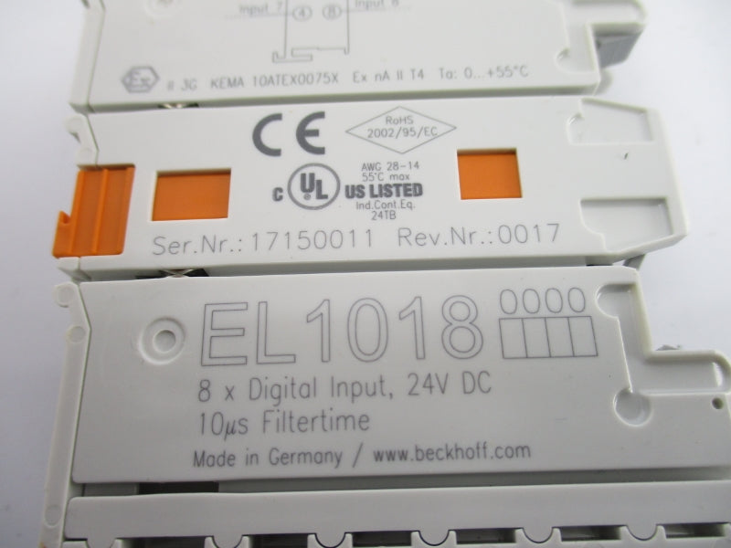 BECKHOFF EL10180000 24VDC NSNP