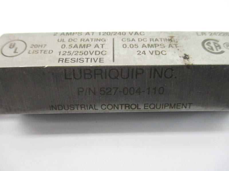 LUBRIQUIP 527-004-110 120/240VAC 2A NSNP