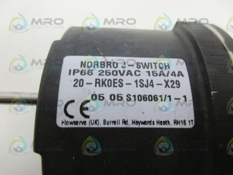 NORBRO 20-RK0ES-1SJ4-X29 ACTUATOR NSNP