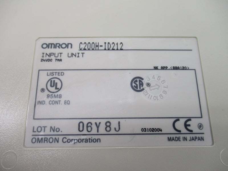 OMRON C200H-ID212 24VDC (AS PICTURED) NSNP