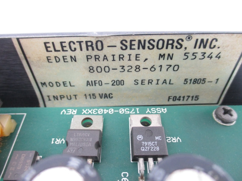 ELECTRO SENSORS AIFO-200 115VAC NSNP