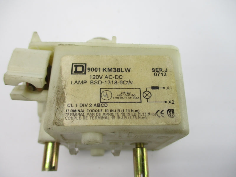 SQUARE D 9001KM38LW SER. J 120VAC/DC (AS PICTURED) NSNP