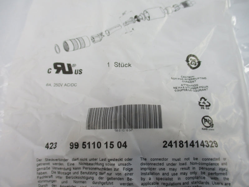 BINDER 9951101504 250VAC/DC 6A NSMP