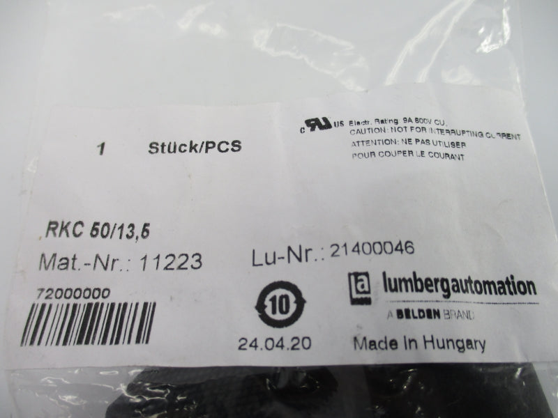LUMBERG AUTOMATION 11223 RKC50/13,5 NSMP