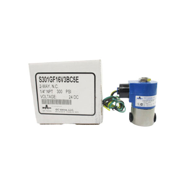 GC VALVES S301GF16V3BC5E 24VDC 300PSI 1/4" NSMP