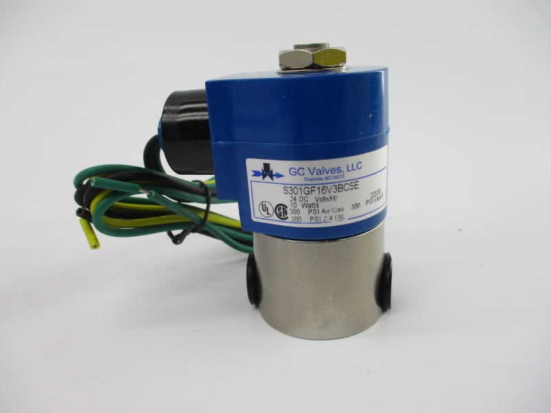GC VALVES S301GF16V3BC5E 24VDC 300PSI 1/4" NSMP
