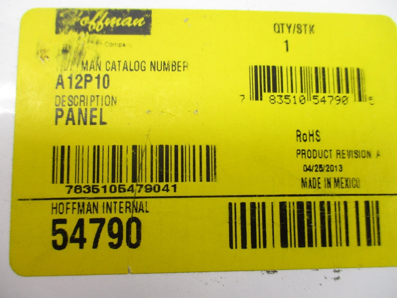 HOFFMAN A12P10 54790 NSNP