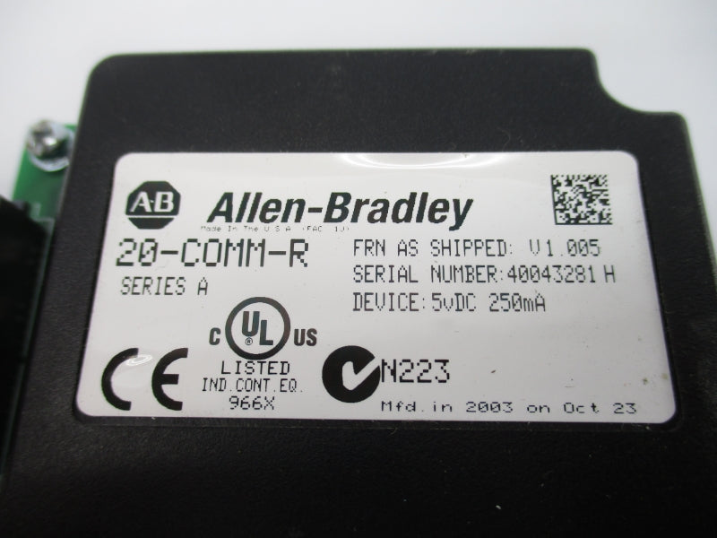 ALLEN BRADLEY 20-C0MM-R SER. A F/ W V1.005 5VDC NSNP