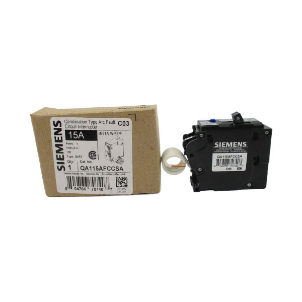 SIEMENS QA115AFCCSA 120VAC 15A NSMP