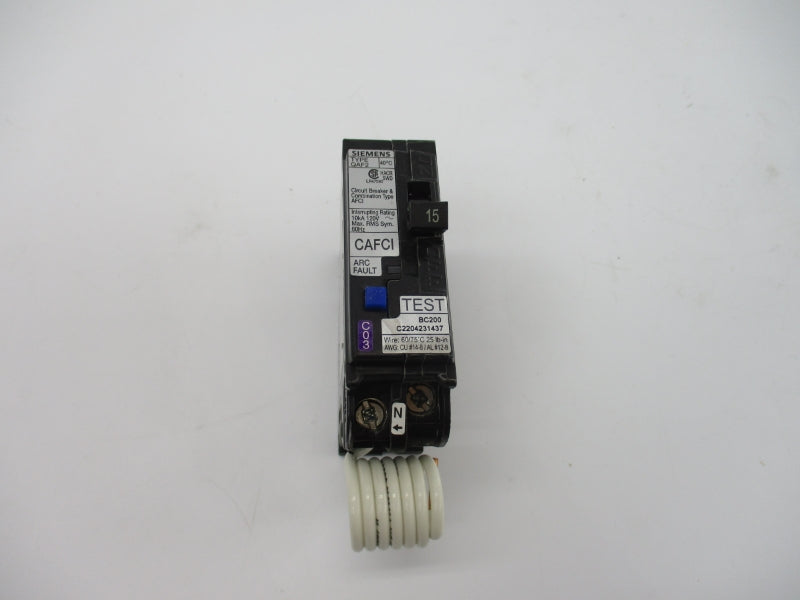 SIEMENS QA115AFCCSA 120VAC 15A NSMP