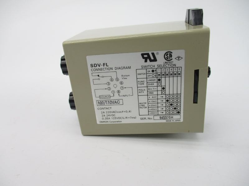 OMRON SDV-FL6 100/110VAC 2A NSMP