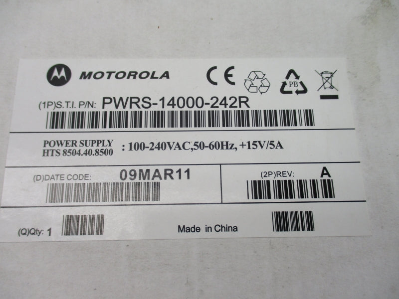 MOTOROLA PWRS-1400-242R 100-240VAC 3A NSMP