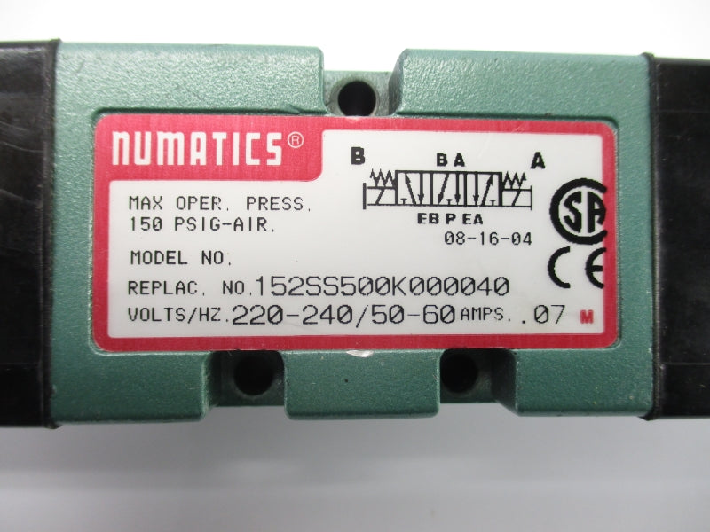 NUMATICS 152SS500K000040 220-240V .06A NSNP